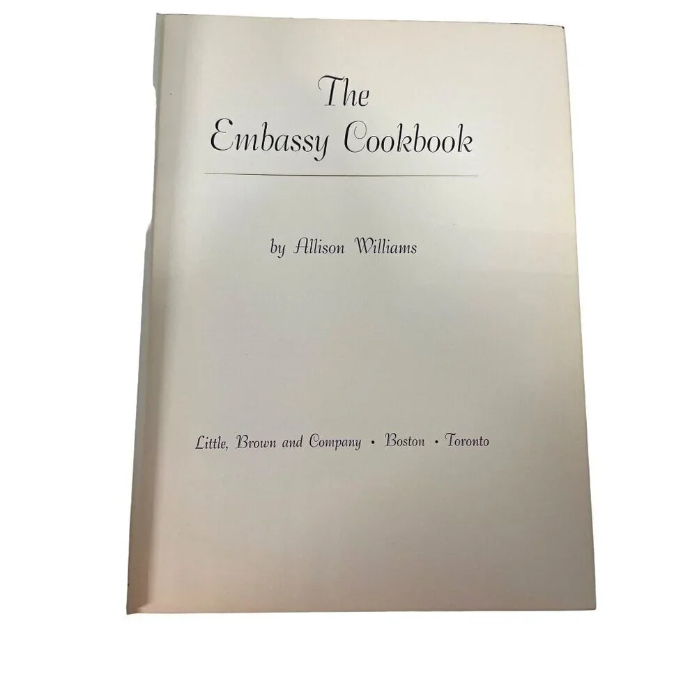 The Embassy Cookbook by Allison Williams 1966 Hardcover 1st Edition‎